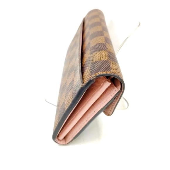 💯 Authentic Louis Vuitton Portefeuille Sarah Damier Brown Long Wallet - Picture 6 of 8